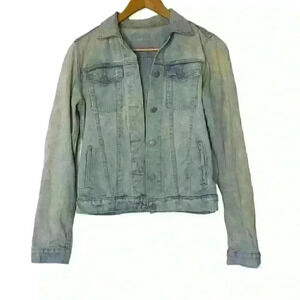 Gap light acid wash classic denim jacket Sz small 4/6 vintage style